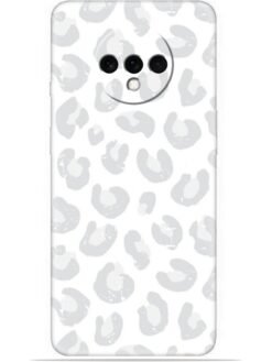 White leopard print Soft Mobile Cover for Oneplus 7T