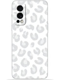White leopard print Soft Mobile Cover for Oneplus Nord 2 (5G)