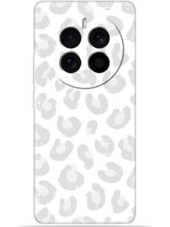 White leopard print Soft Mobile Cover for Realme 12 Plus (5G)