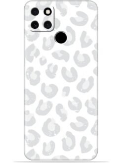 White leopard print Soft Mobile Cover for Realme C21Y