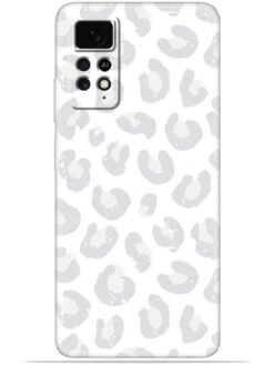 White leopard print Soft Mobile Cover for Xiaomi Redmi Note 11S