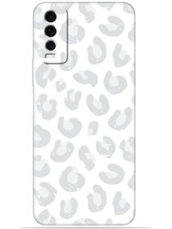 White leopard print Soft Mobile Cover for Vivo Y20/Y20i/Y20s/Y20A/Y20G/Y20T