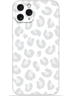 White leopard print Soft Mobile Cover for Apple Iphone 11 Pro