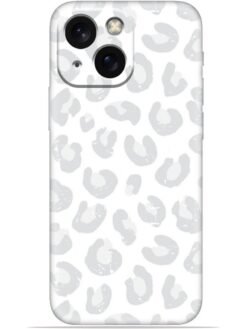 White leopard print Soft Mobile Cover for Apple Iphone 13 Mini