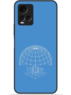 World line art Glossy Metal TPU Phone Cover for Vivo Y21/Y21A/Y21G/Y21T/Y21E