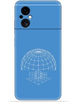 World line art Soft Mobile Cover for Poco M4 (5G)