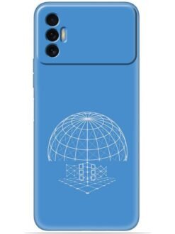 World line art Soft Mobile Cover for Tecno Spark 8P
