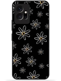 Yellow flower Glossy Metal TPU Phone Cover for Vivo T1 (5G)
