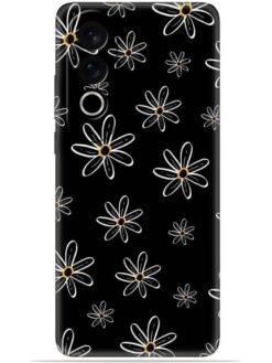 Yellow flower Soft Mobile Cover for Oneplus Nord Ce 4 (5G)
