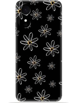 Yellow flower Soft Mobile Cover for Oppo A17