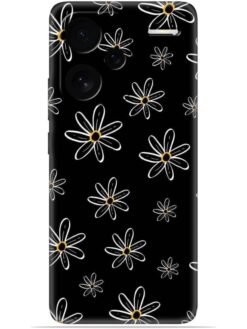 Yellow flower Soft Mobile Cover for Xiaomi Redmi Note 13 Pro Plus (5G)