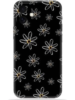 Yellow flower Soft Mobile Cover for Apple Iphone 12