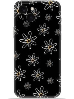 Yellow flower Soft Mobile Cover for Apple Iphone 14 Plus