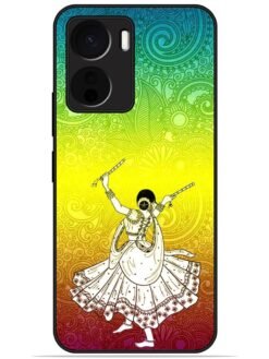 Garba design Glossy Metal TPU Phone Cover for Vivo Y56 (5G)