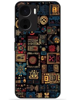 Mandala design Glossy Metal TPU Phone Cover for Vivo Y16
