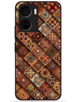Navratri art Glossy Metal TPU Phone Cover for Vivo Y16