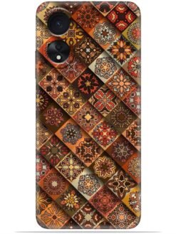 Navratri art Soft Silicone Mobile Case for Oppo A17