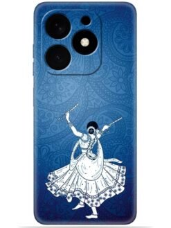 Navratri design Soft Mobile Cover for Tecno Spark 20/20C