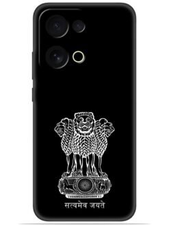 Satyamev jayate black Soft Mobile Cover for Oppo Reno 13 (5G)