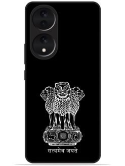 Satyamev jayate black Glossy Metal TPU Phone Cover for Vivo Y100 (5G)/Y100A (5G)
