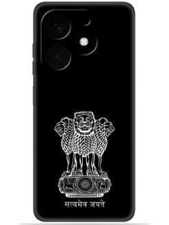 Satyamev jayate black Soft Mobile Cover for Tecno Spark 20/20C