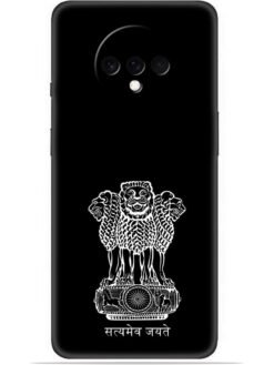 Satyamev jayate black Soft Mobile Cover for Oneplus 7T
