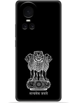 Satyamev jayate black Soft Mobile Cover for Oppo Reno 10 (5G)