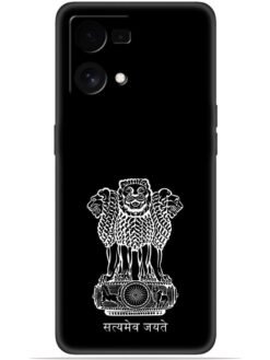 Satyamev jayate black Soft Mobile Cover for Oppo F21S Pro (4G)