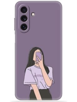 Cute girl selfie Soft Mobile Cover for Samsung Galaxy A36 (5G)