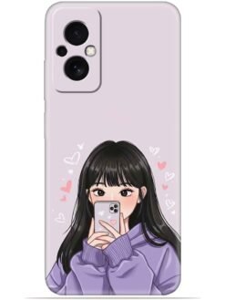 Lady queen Soft Silicone Mobile Case for Poco M4 (5G)