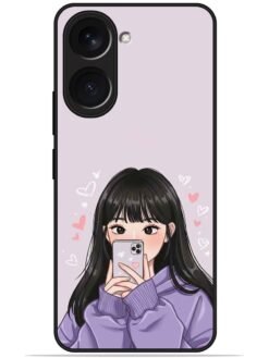 Lady queen Glossy Metal TPU Phone Cover for Vivo Y18/Y18E/Y18i/Y18T