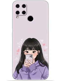 Lady queen Soft Mobile Cover for Realme C15