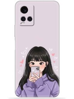 Lady queen Soft Mobile Cover for Vivo Y21/Y21A/Y21G/Y21T/Y21E