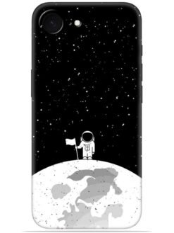 Moon astronaut Soft Mobile Cover for Apple Iphone 16E