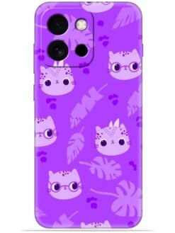 Purple cats design Soft Mobile Cover for Oneplus 13s