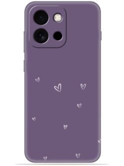 Purple heart design Soft Mobile Cover for Oneplus 13s