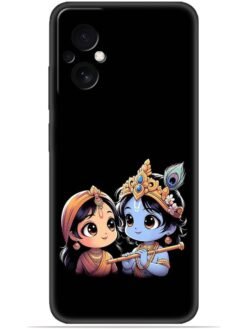 Radhe krishna Soft Silicone Mobile Case for Poco M4 (5G)