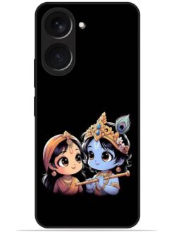 Radhe krishna Glossy Metal TPU Phone Cover for Vivo Y18/Y18E/Y18i/Y18T