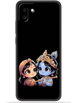 Radhe krishna Soft Silicone Mobile Case for Samsung Galaxy A03