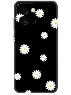 White flower Soft Mobile Cover for Oneplus 13s