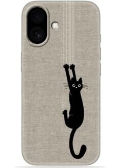 Black cat design Soft Mobile Cover for Apple Iphone 17