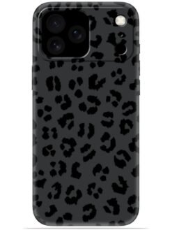 Black leopard print Soft Mobile Cover for Apple Iphone 17 Pro