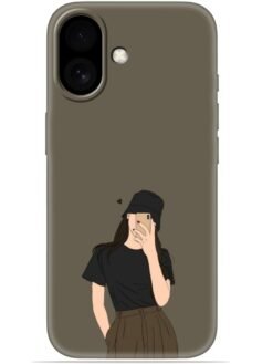 Cute girl design Soft Mobile Cover for Apple Iphone 17