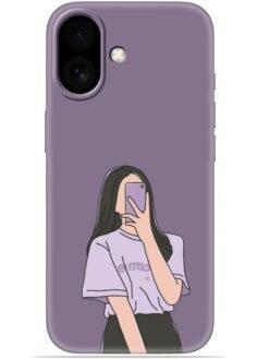 Cute girl selfie Soft Mobile Cover for Apple Iphone 17