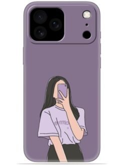 Cute girl selfie Soft Mobile Cover for Apple Iphone 17 Pro