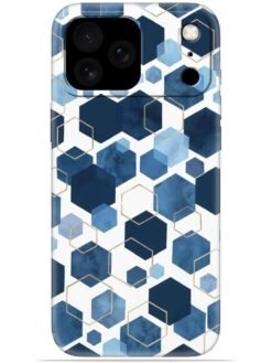 Hexagon design Soft Mobile Cover for Apple Iphone 17 Pro