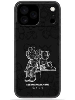 KAWS black design Soft Mobile Cover for Apple Iphone 17 Pro Max