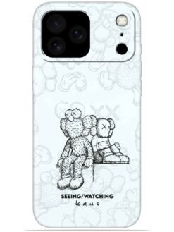 KAWS white design Soft Mobile Cover for Apple Iphone 17 Pro Max