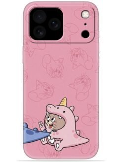 Pink cartoon Soft Mobile Cover for Apple Iphone 17 Pro