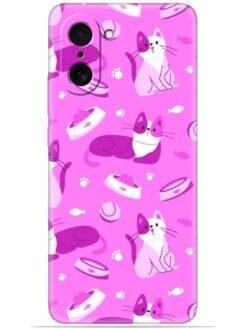 Pink cats design Soft Mobile Cover for Oneplus Nord Ce 5 (5G)